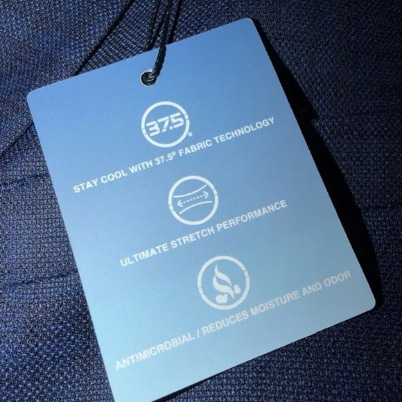 NWT KENNETH COLE CHILLFLEX BLUE CHECK HALF LINED PEAK LAPEL BLAZER 48R - Picture 12 of 13